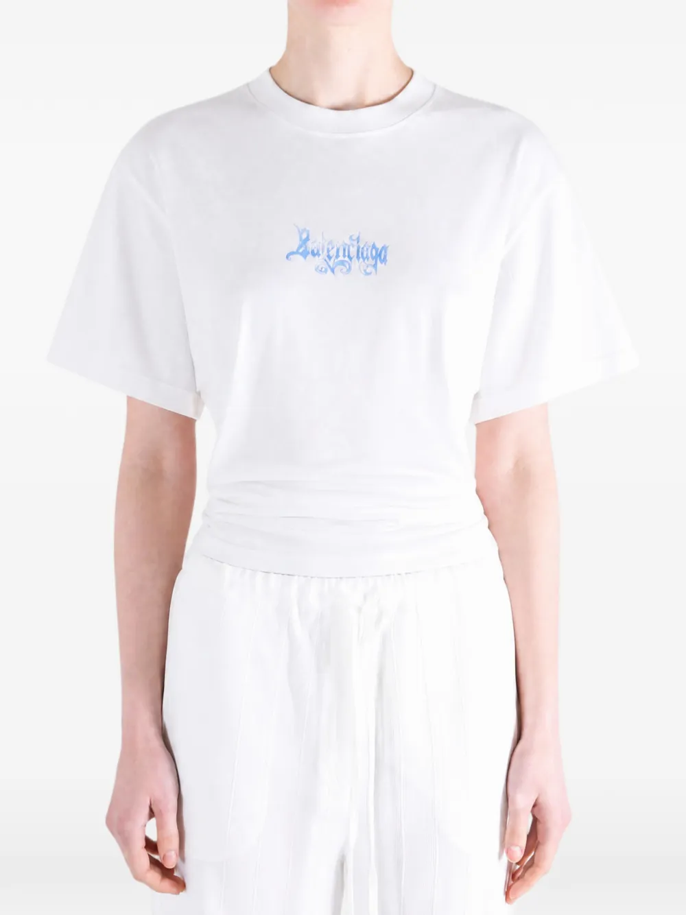 Balenciaga T-shirt met logoprint Wit