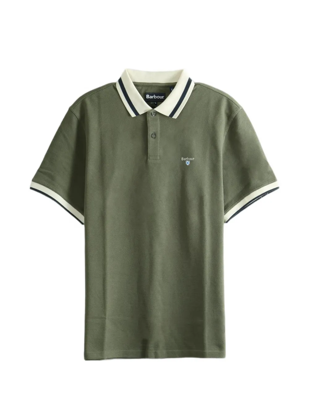 Barbour コントラストトリム ポロシャツ | グリーン | Image 1