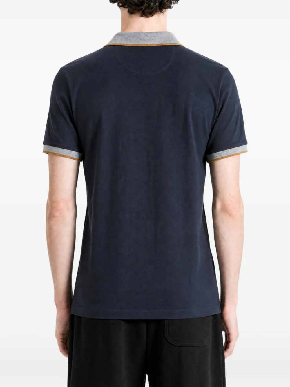 Barbour Poloshirt met geborduurd logo Blauw