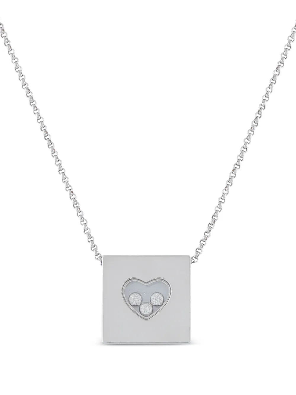 Chopard Pre-Owned Happy Diamonds heart necklace - Silber