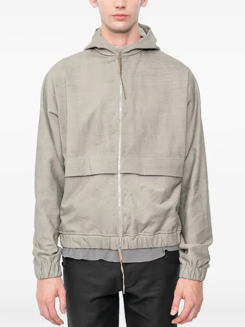 Ma+ hooded deep-pocket bomber jacket