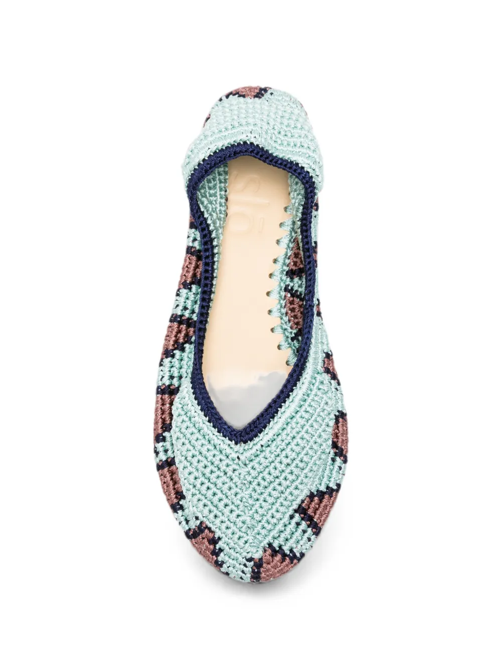 SLO_HAND_MADE Gehaakte ballerina's Blauw