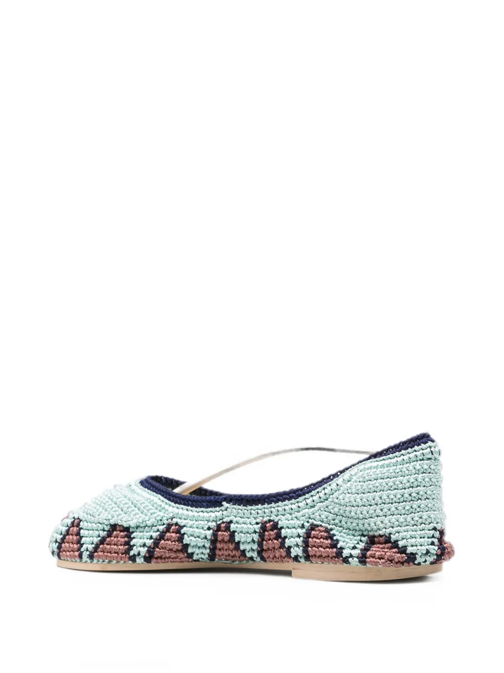 SLO_HAND_MADE Gehaakte ballerina's Blauw