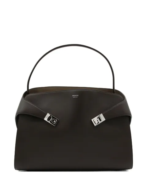 Ferragamo Hug soft bicolor shoulder bag (L)