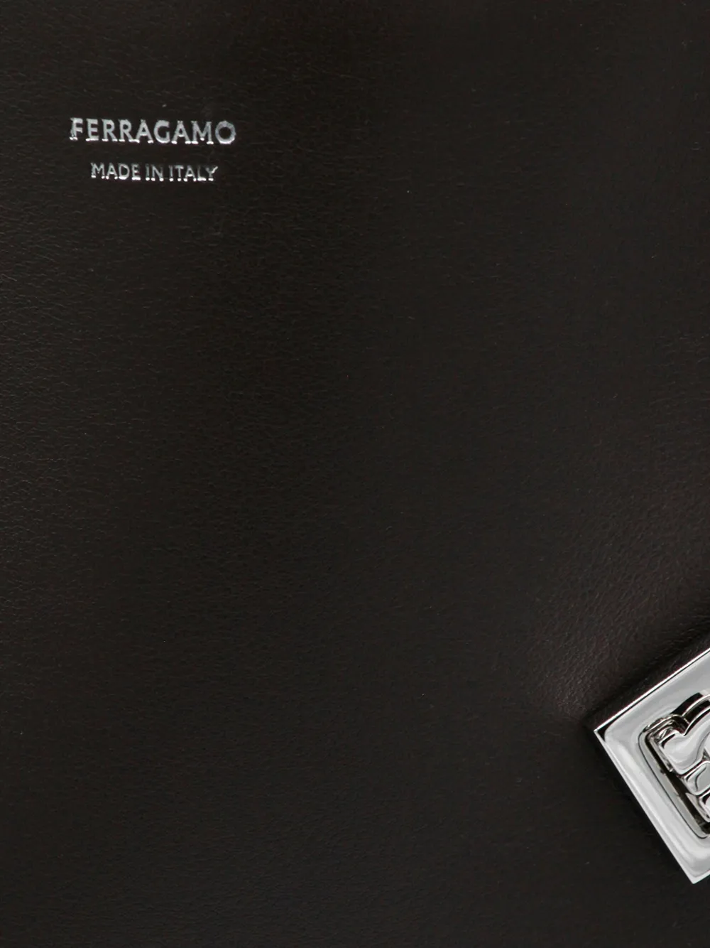 Ferragamo Hug Soft tweekleurige schoudertas (L) Bruin
