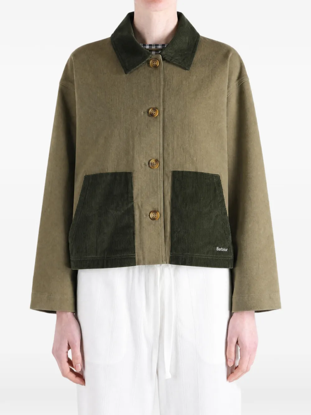  Barbour Chaqueta Corta Cloverdale - Verde 