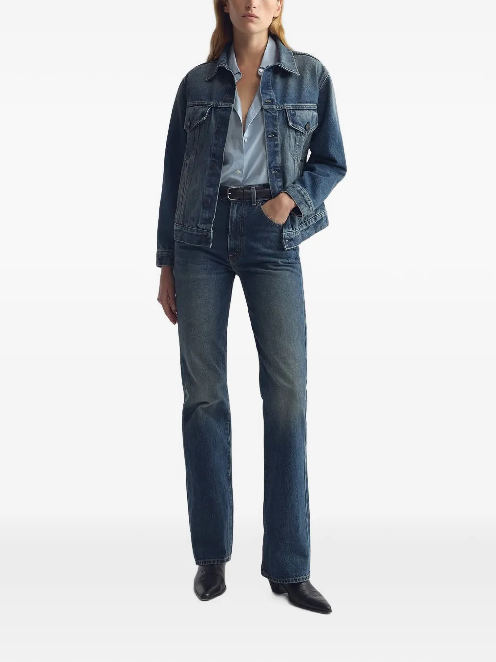 Nili Lotan Raphael button-down blouse Blauw