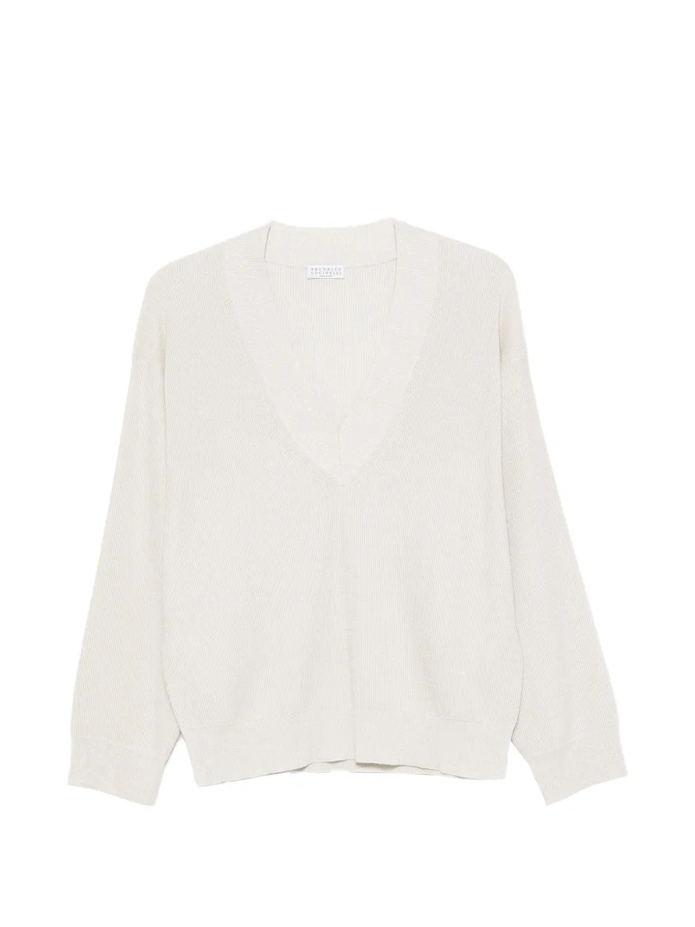 Brunello Cucinelli V-neck sweater - Nude