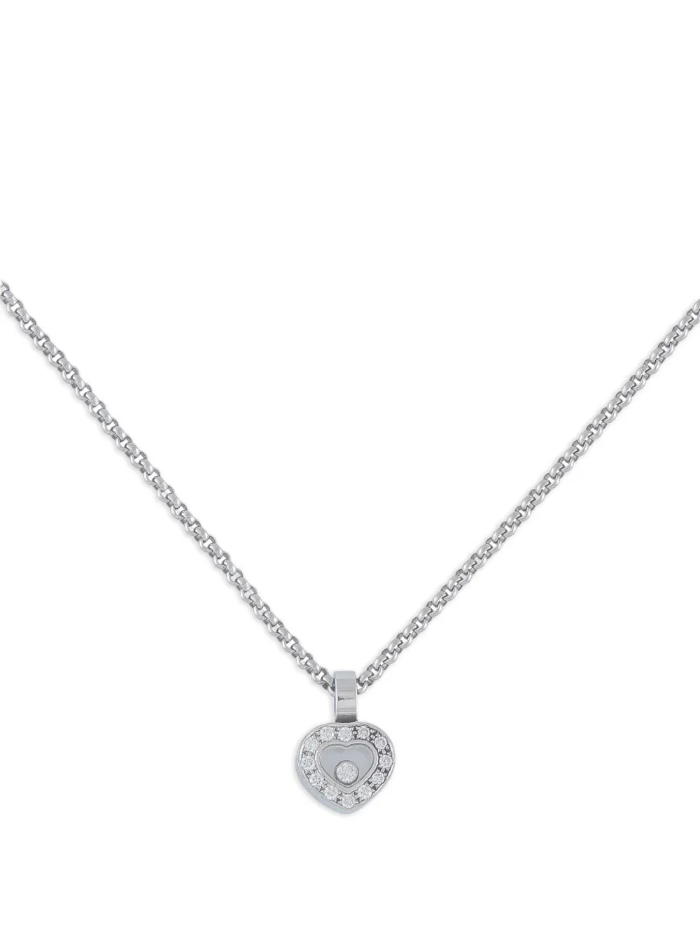 Chopard Pre-Owned Happy Diamonds heart necklace - Argento