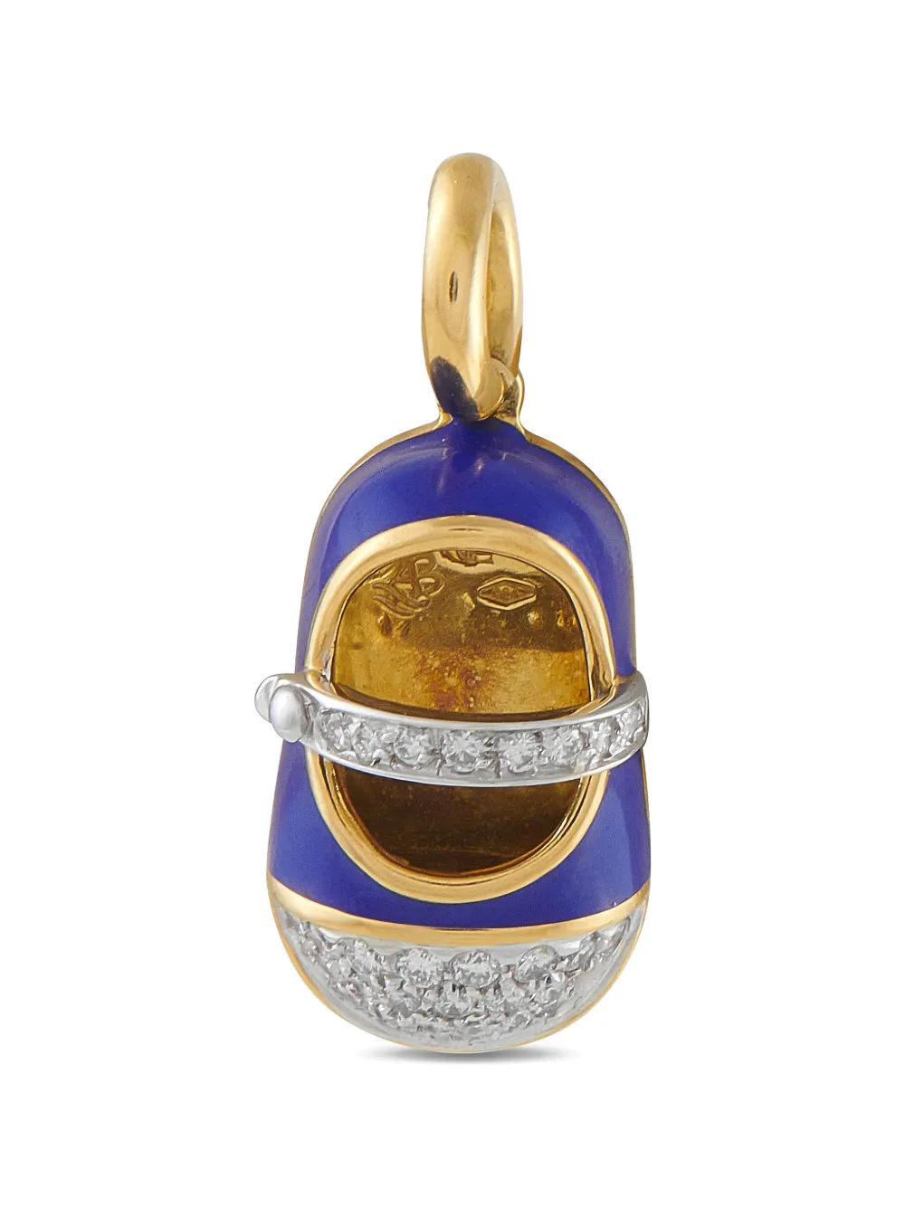 Aaron Basha Baby Shoe diamond pendant - Oro