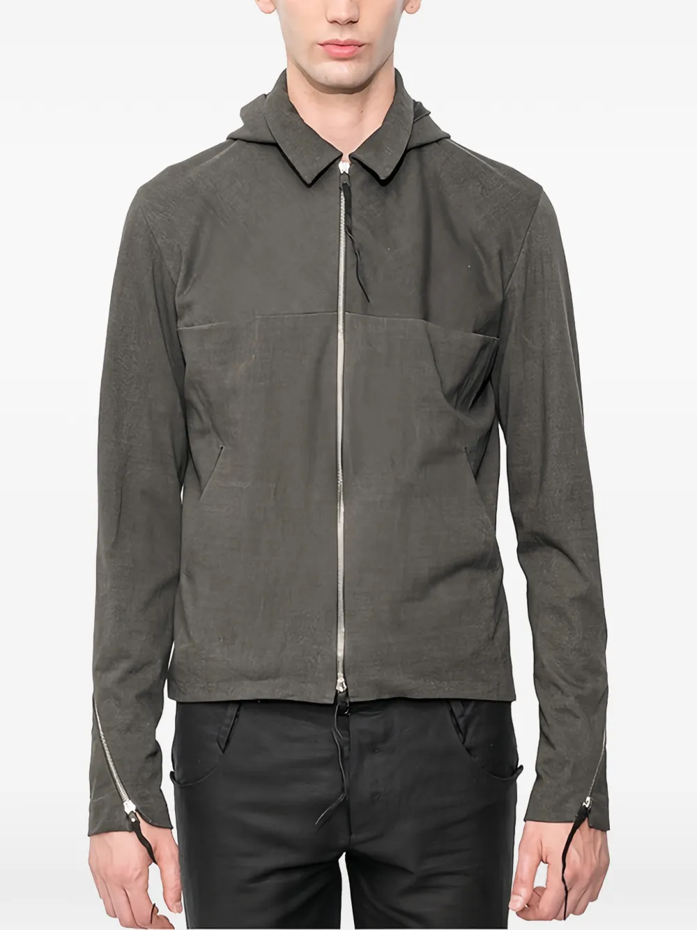 Ma+ detachable-hood 4-pocket jacket - Verde