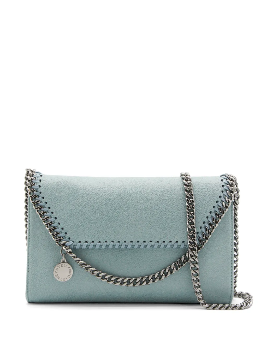 Stella McCartney Falabella chain-trim shoulder bag - Blu