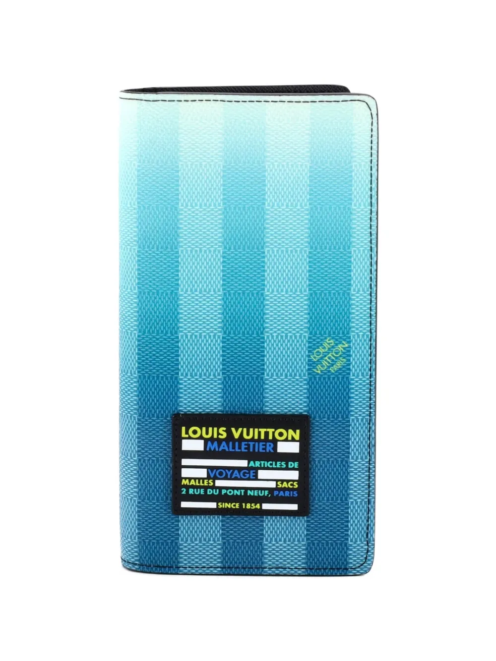 Louis Vuitton Pre-Owned Brazza Wallet Limited Edition Gradient Damier Stripes small wallets - Blu