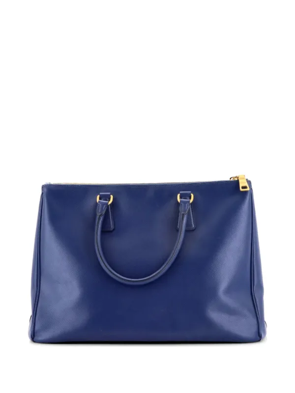 Prada Pre-Owned ダブルジップ ルクス サフィアーノレザー ラージ 