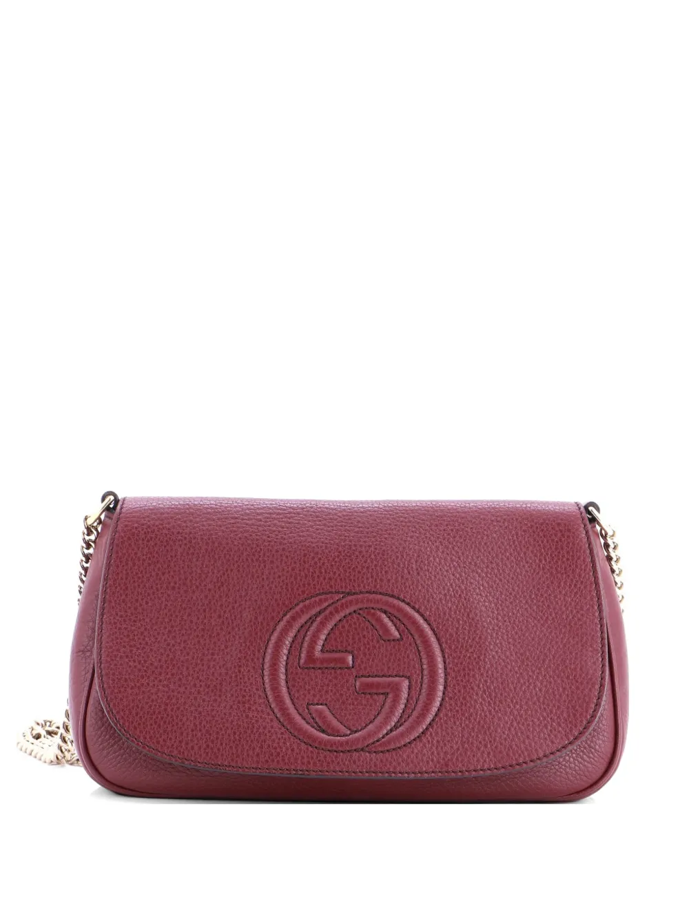 Gucci Pre-Owned Soho Chain Leather Medium crossbody bag - Rosso