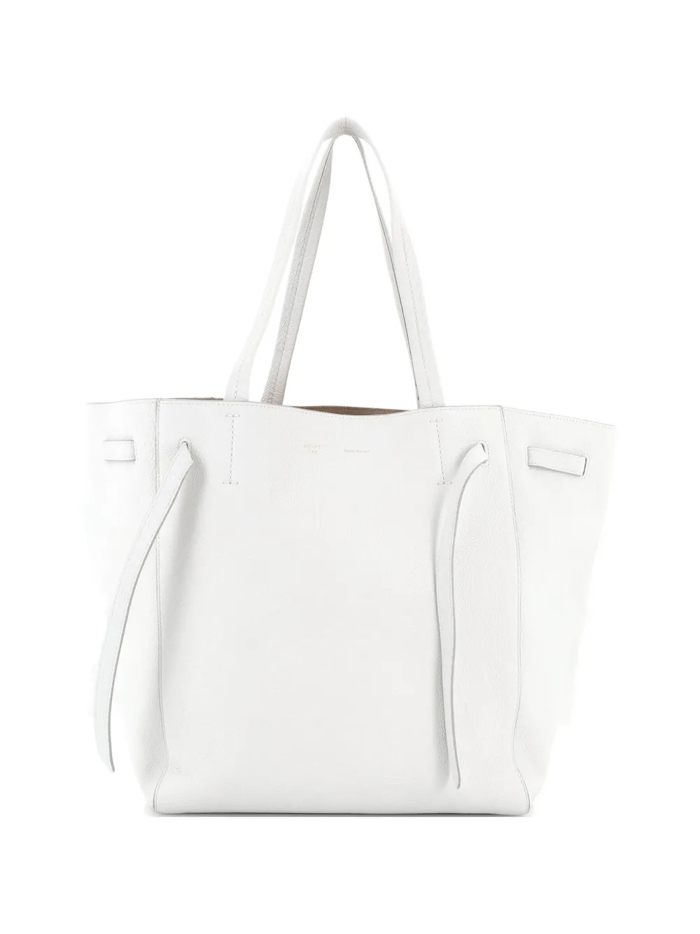 Celine Pre-Owned Phantom Tie Cabas Leather Medium tote bag - Bianco