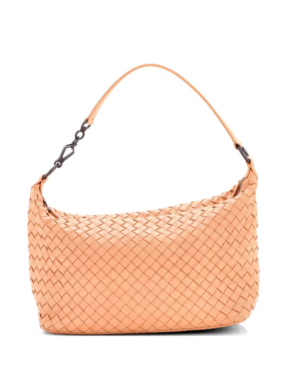 Bottega Veneta Pre-Owned Zip Hobo Intrecciato Nappa Small shoulder bag - Toni neutri