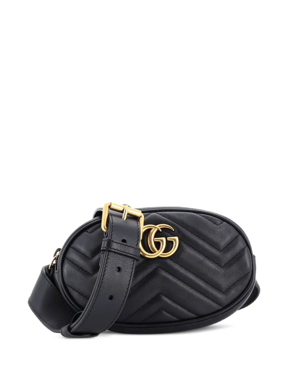 Gucci Pre-Owned GG Marmont Matelasse Leather belt bag - Black