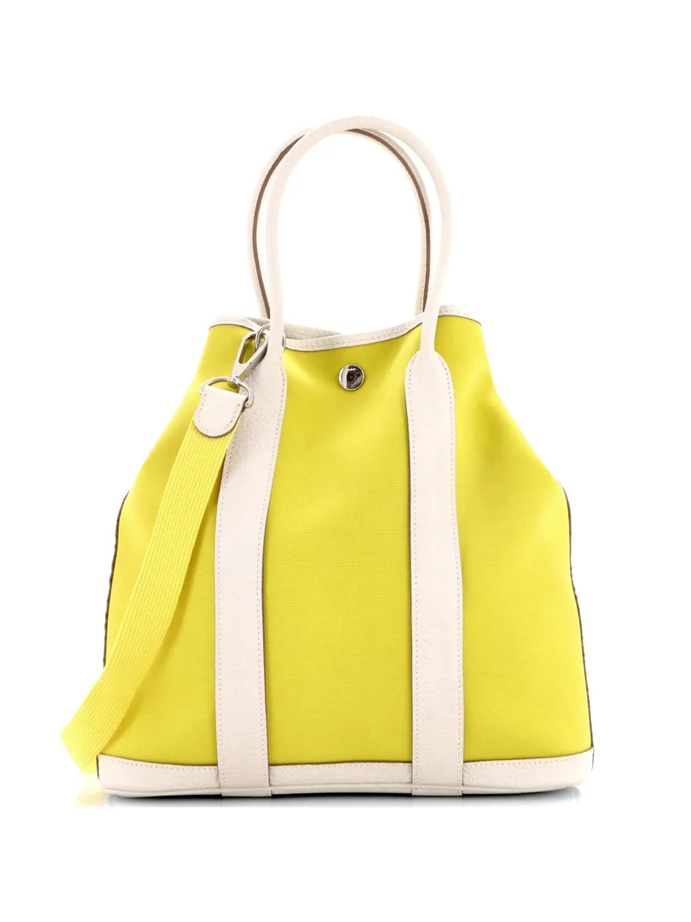Hermès Pre-Owned Garden File Toile and Leather 28 tote bag - Toni neutri