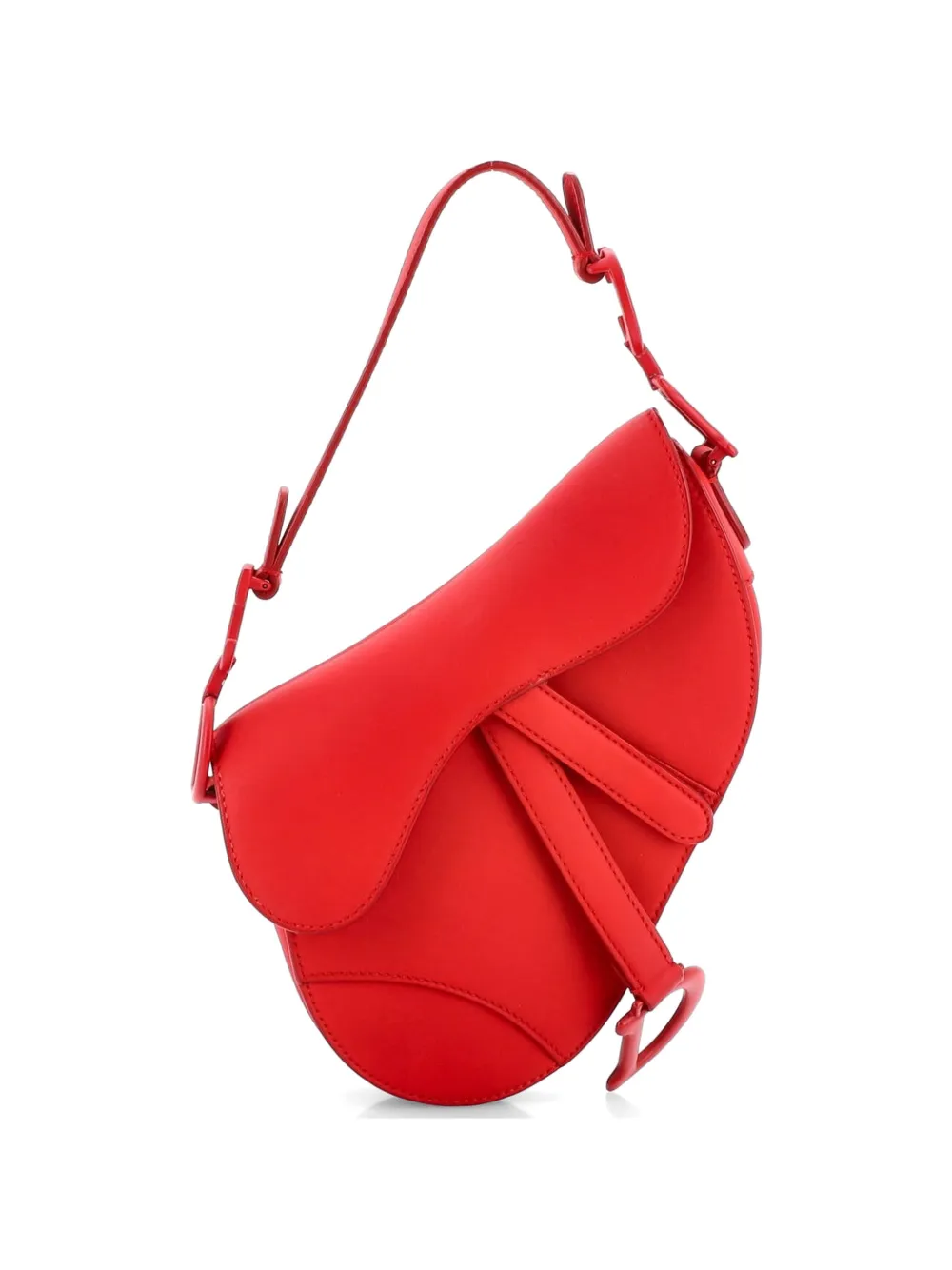 Christian Dior Pre-Owned Ultra Matte Saddle Handbag Leather Mini shoulder bag - Rosso