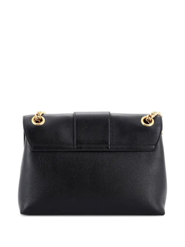Celine Pre-Owned Victoire Flap Leather Teen Shoulder Bag | Black