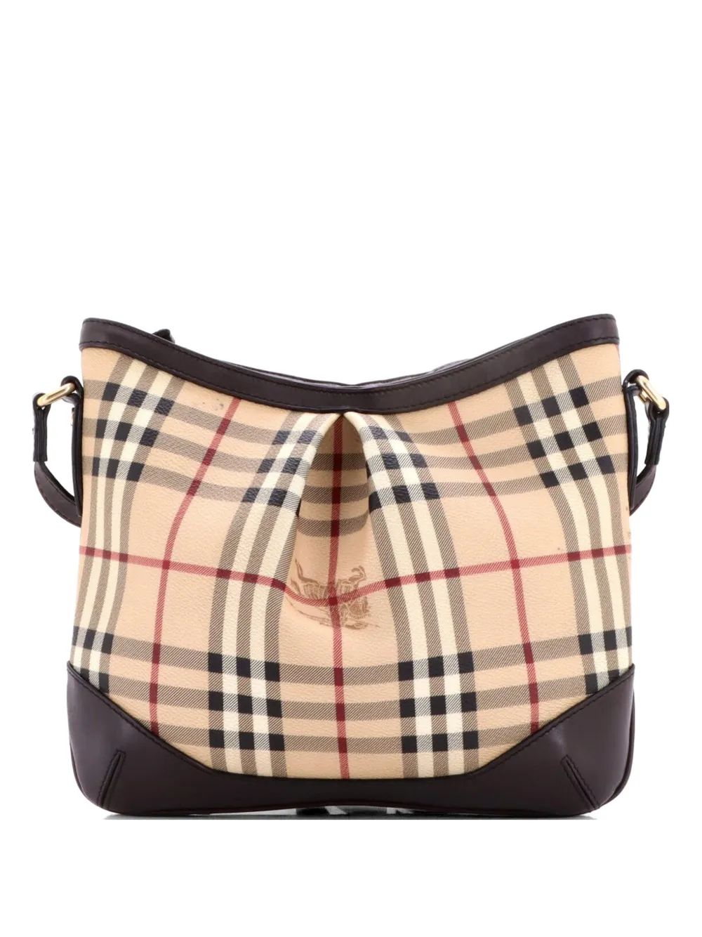 Burberry Pre-Owned Hartham Haymarket Coated Canvas Medium crossbody bag - Brown