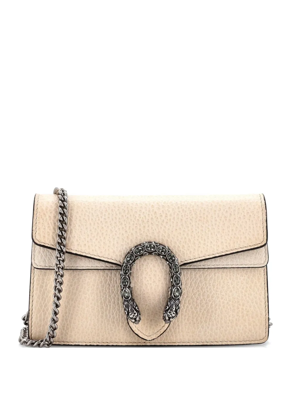 Gucci Pre-Owned Dionysus Bag Leather Super Mini clutch bag - Toni neutri