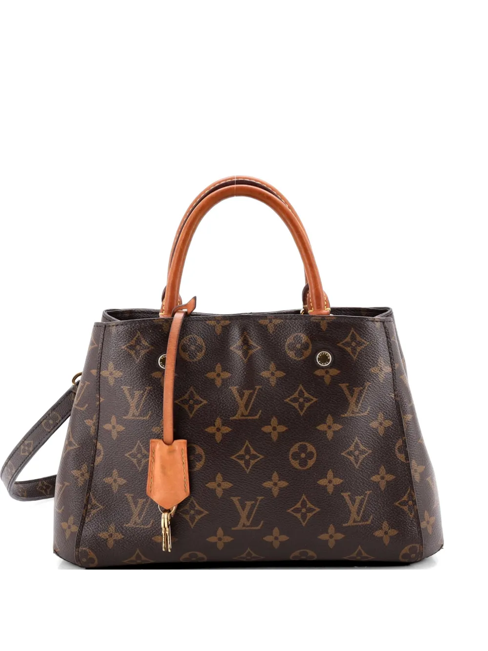Louis Vuitton Pre-Owned Montaigne Handbag Monogram Canvas BB satchel - Brown