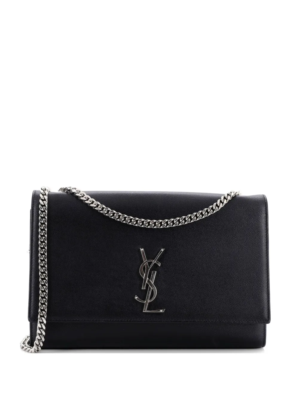 Saint Laurent Pre-Owned Classic Monogram Grainy Leather Large crossbody bag - Nero