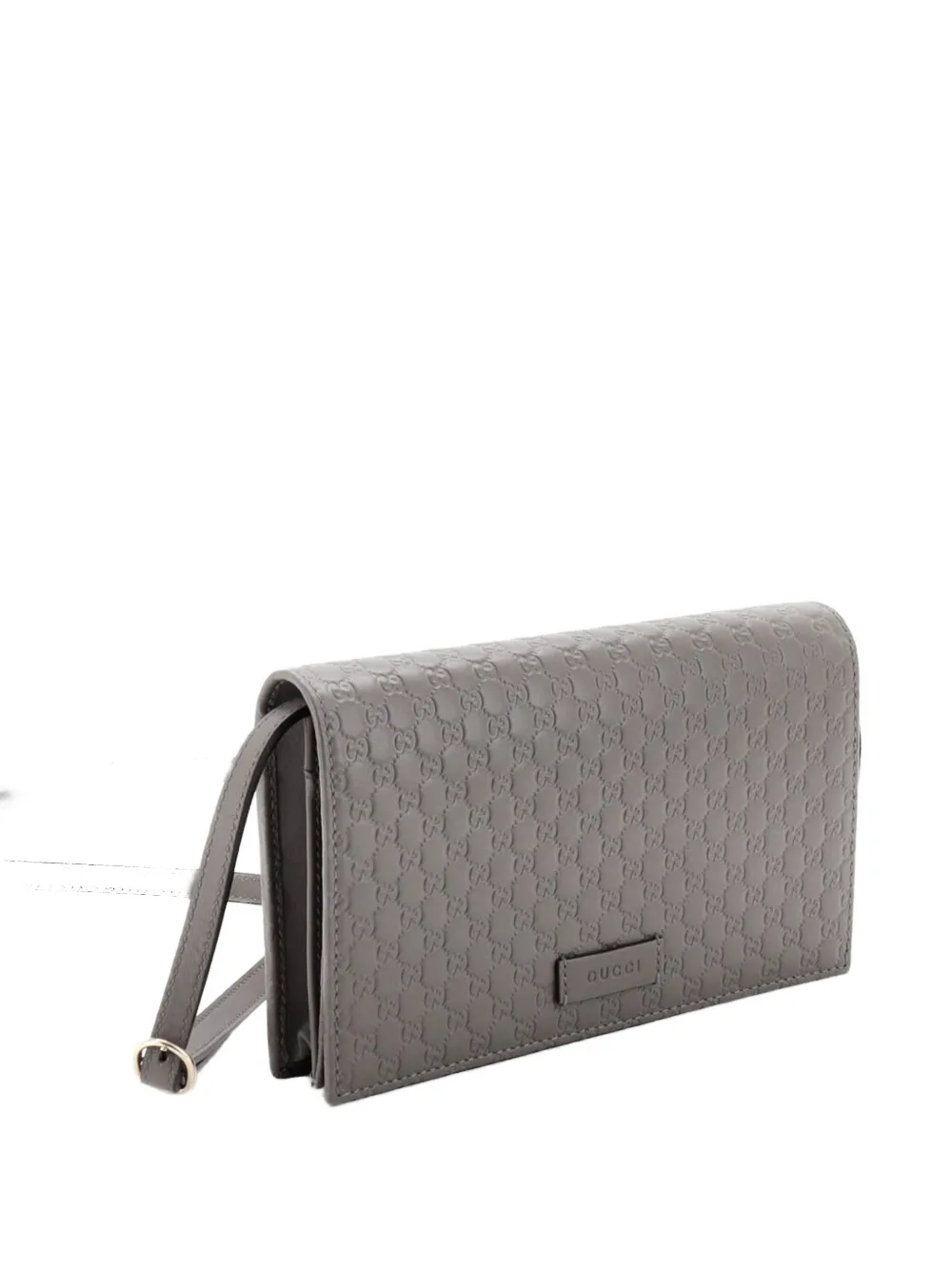 Gucci Pre-Owned Wallet on Strap Microguccissima Leather crossbody bag - Grau