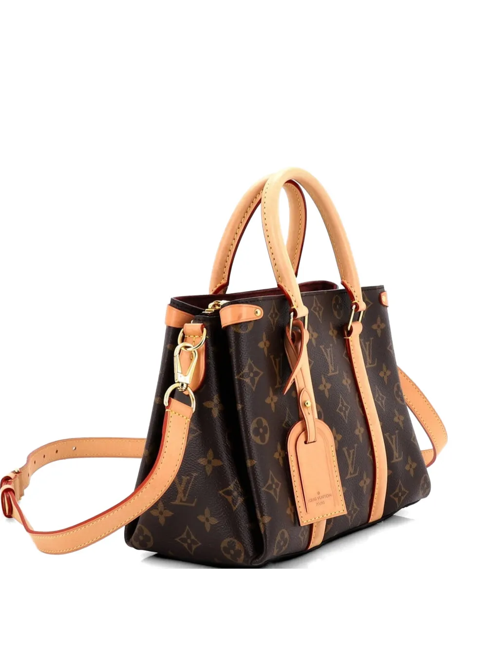 Louis Vuitton Pre-Owned Soufflot Tote Monogram BB Satchel-Tasche aus Canvas mit Leder - Braun