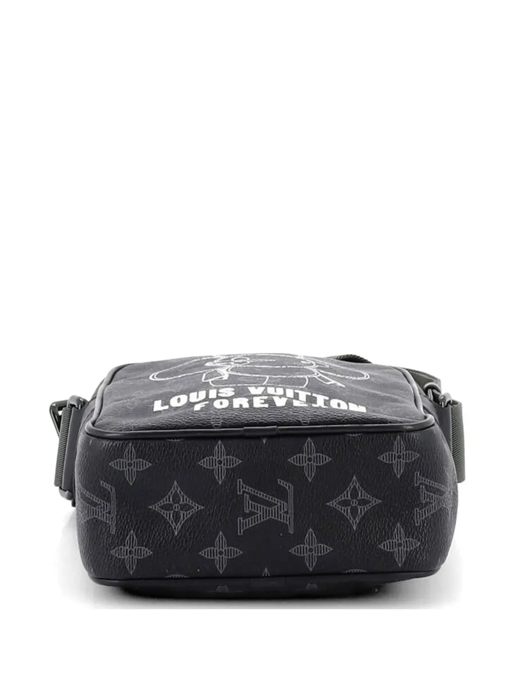 Louis Vuitton Pre-owned Danube Handbag Limited Edition Vivienne Monogram Eclipse PM Crossbody Bag in Black, view 4