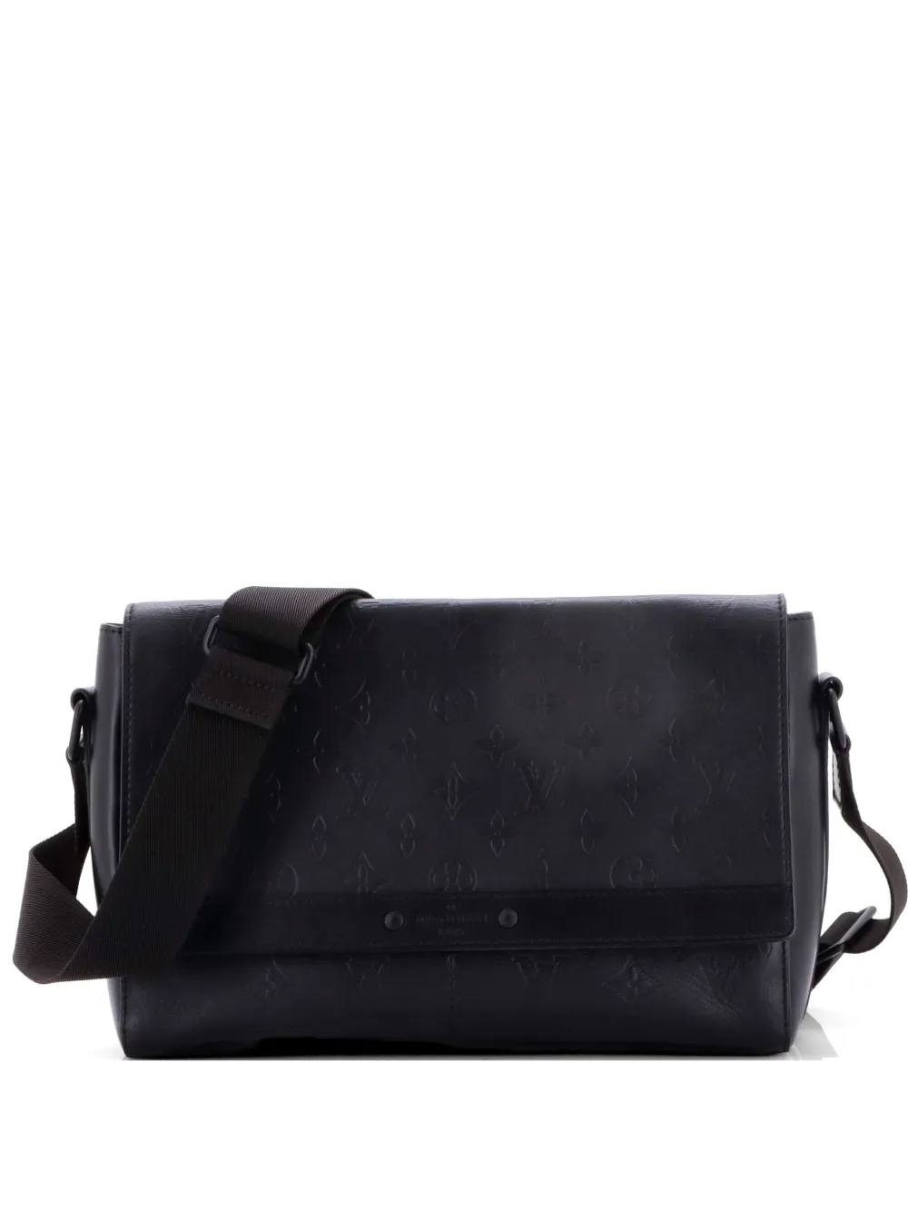 Louis Vuitton Pre-Owned Sprinter Messenger Bag Monogram Shadow Leather crossbody bag - Nero