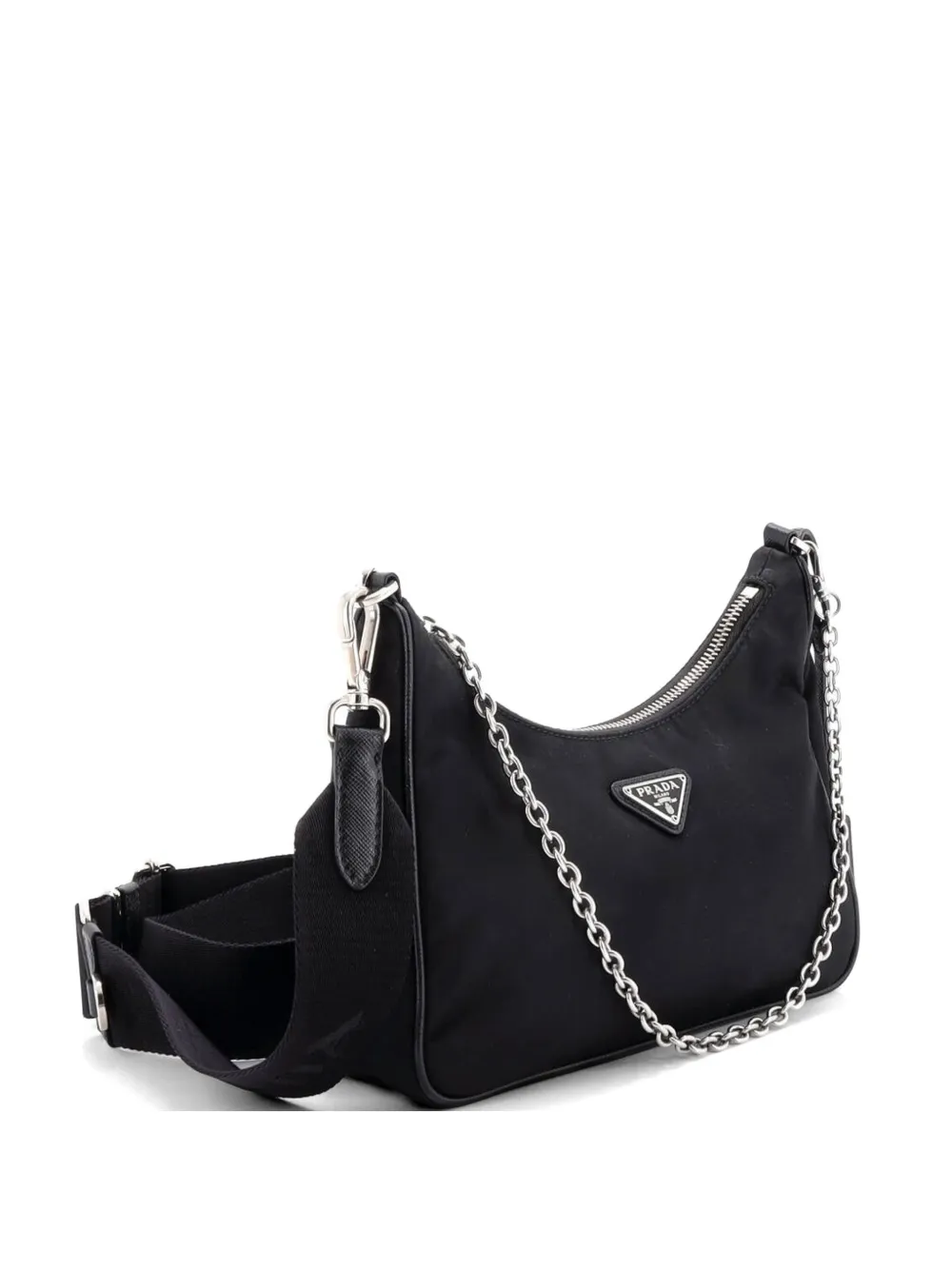 Prada Pre-Owned Re-Edition 2005 Shoulder Bag Tessuto Small crossbody bag - Nero