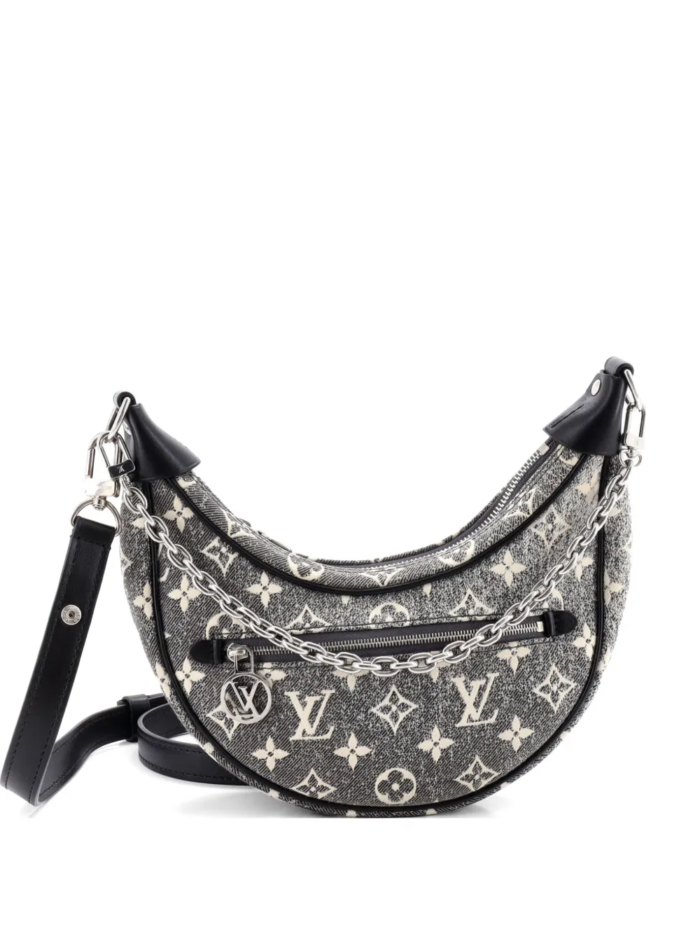 Louis Vuitton Pre-Owned Loop Monogram Jacquard Tasche aus Denim - Schwarz