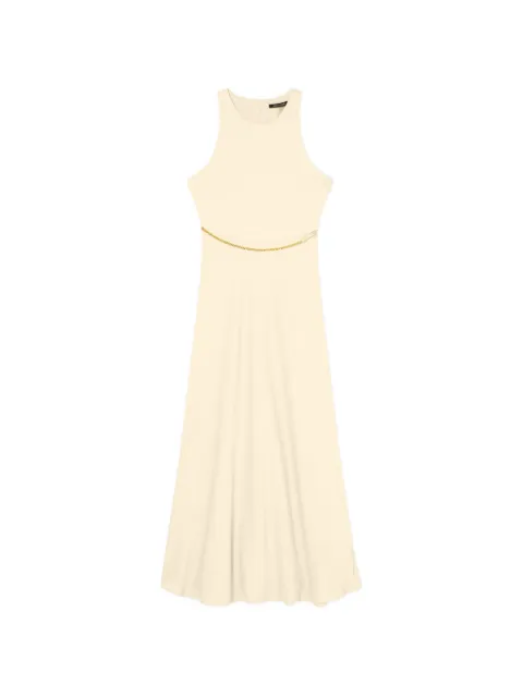 Armani Exchange chain-link detail sleeveless midi dress