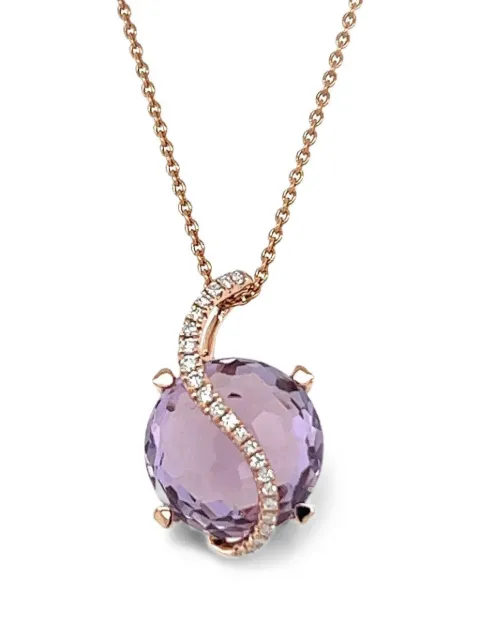 Lisa Nik collar Round De France con diamantes y amatista