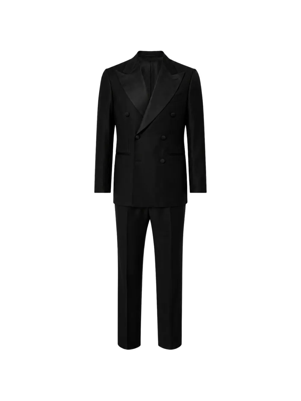 FRANZESE COLLECTION Beckham satin-lapel tuxedo suit - Nero