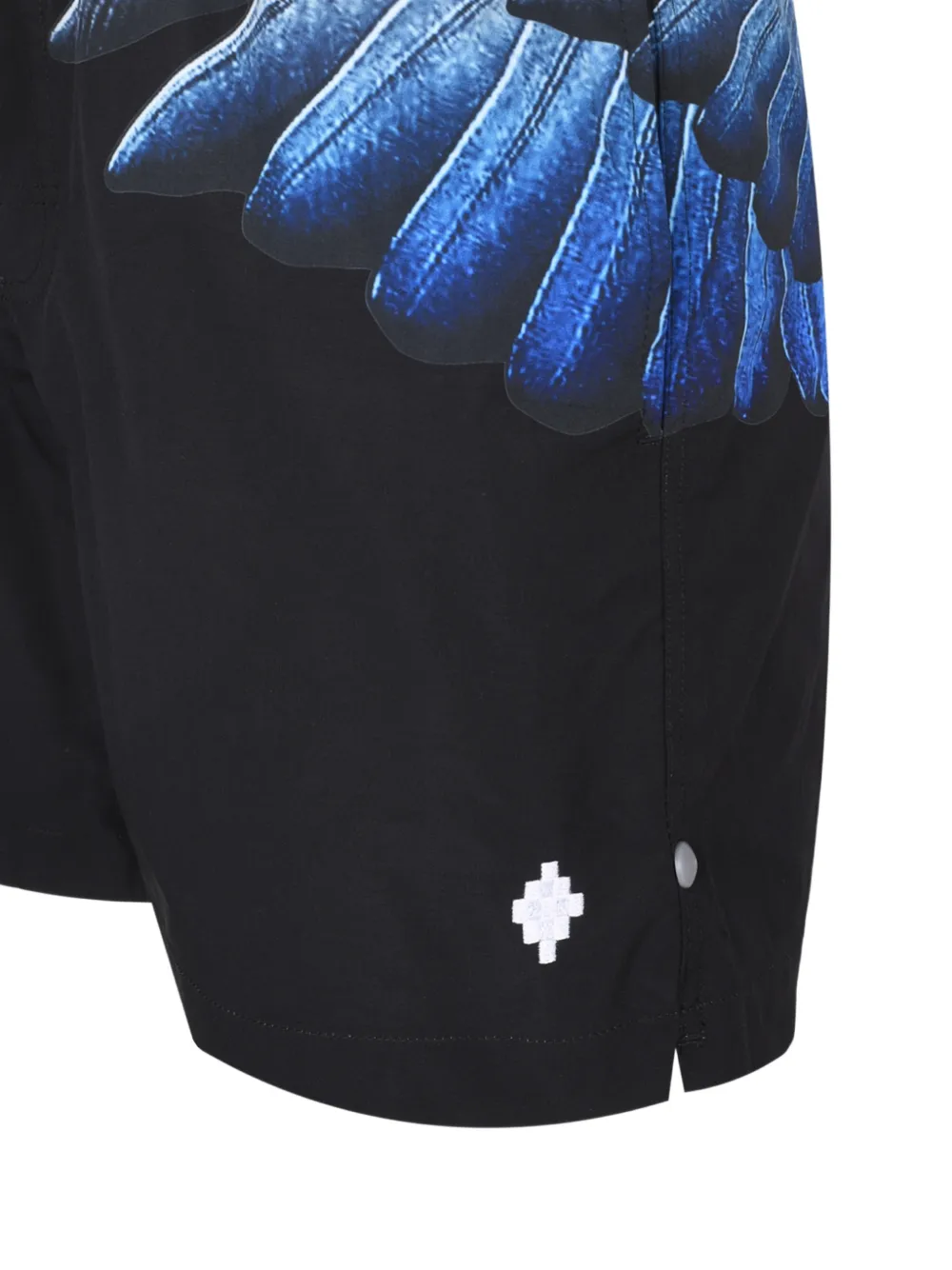 COUNTY OF MILAN Shorts met vleugelprint Zwart