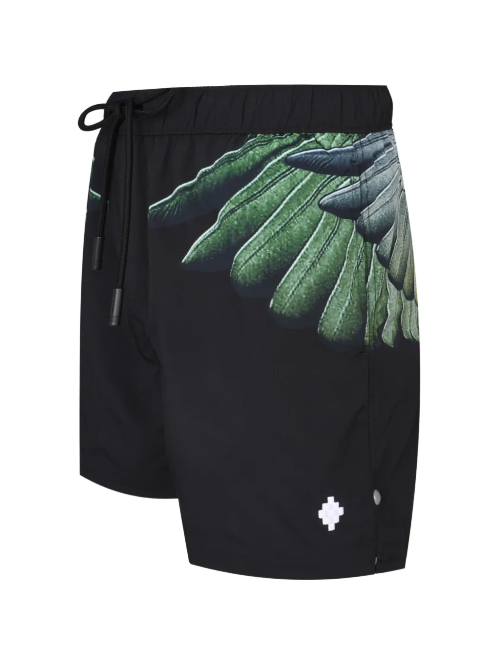 COUNTY OF MILAN Shorts met vleugelprint Zwart