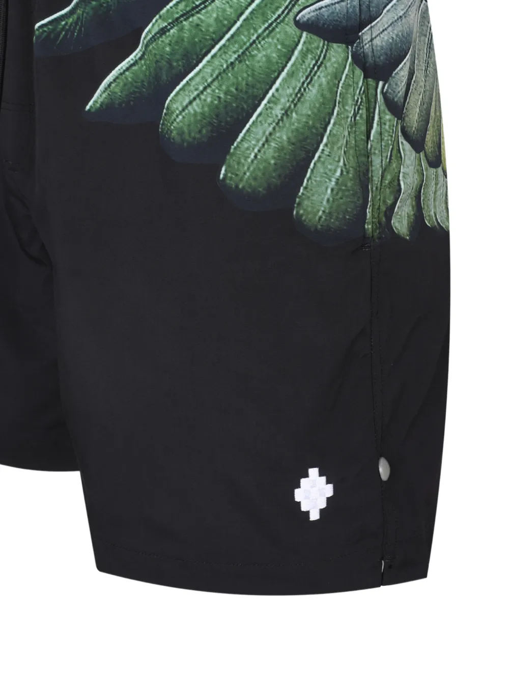 COUNTY OF MILAN Shorts met vleugelprint Zwart