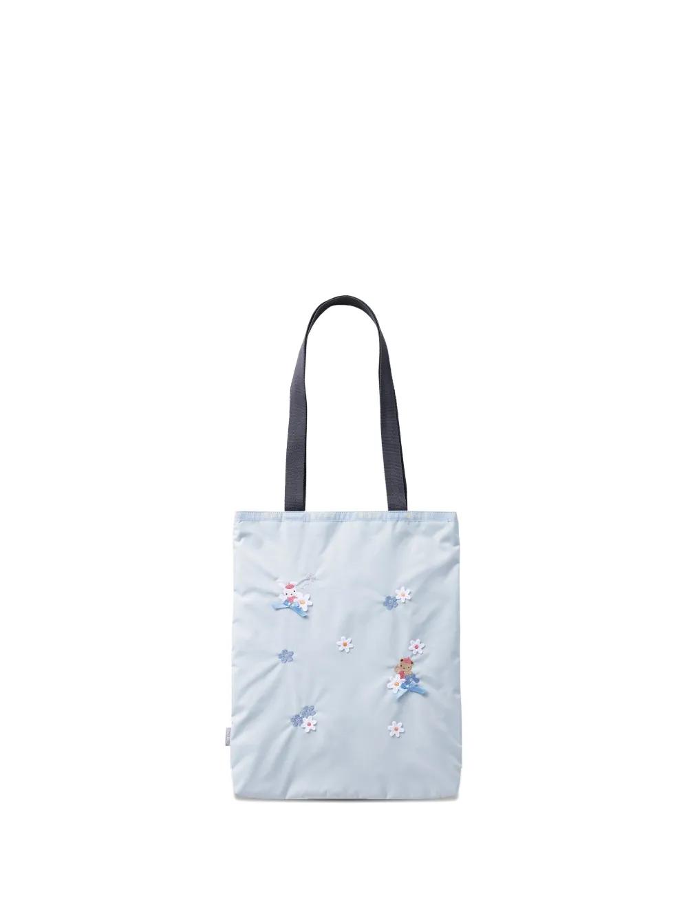 familiar x LeSportsac Vertical City Tote floral-appliqué tote bag - Blu