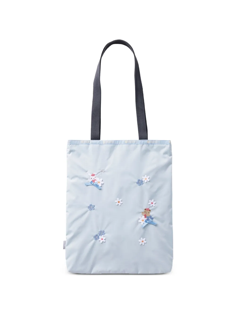 familiar x LeSportsac Vertical City Tote floral-appliqué tote bag - Blu