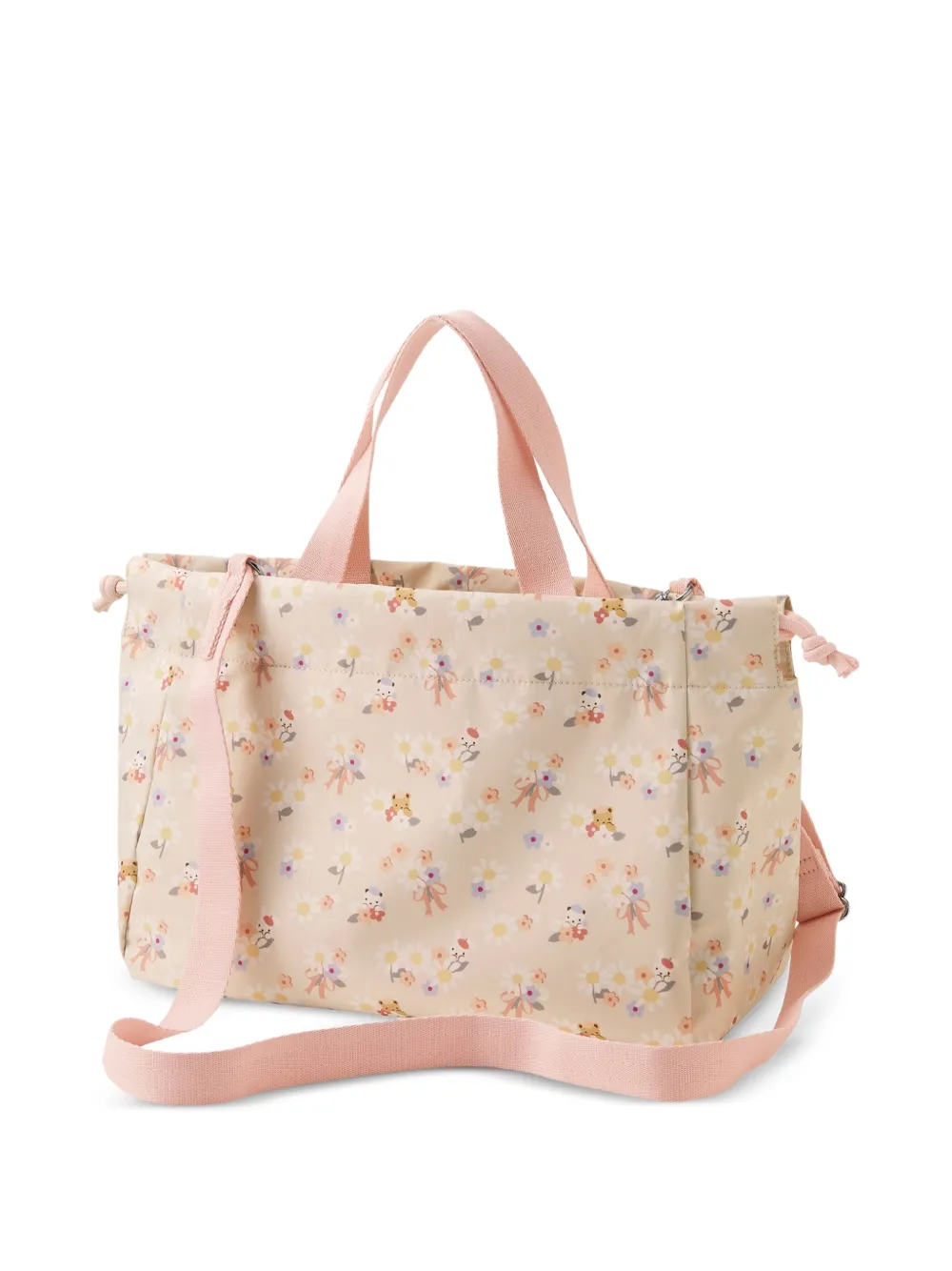 familiar x LeSportsac E W City shopper met trekkoord en bloemenprint Beige