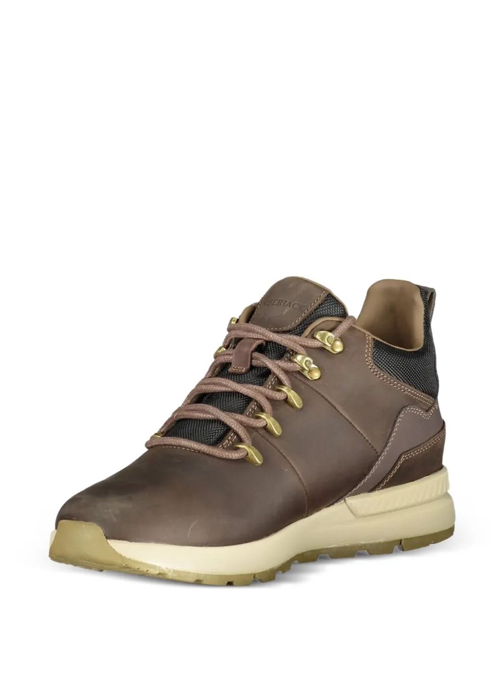 LUMBERJACK lace-up panelled ankle boots Bruin