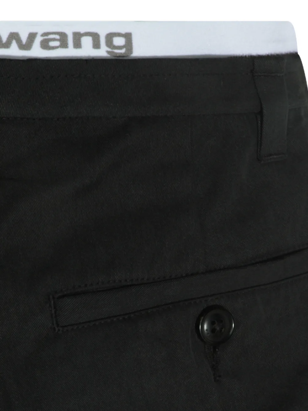 Alexander Wang Shorts met logoband Zwart