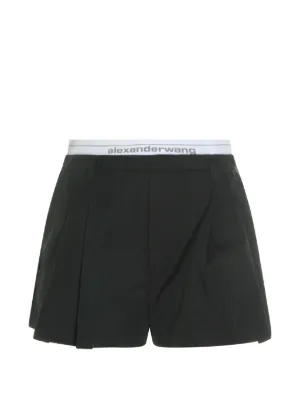 Alexander Wang ロゴ ショートパンツ | ブラック | FARFETCH JP