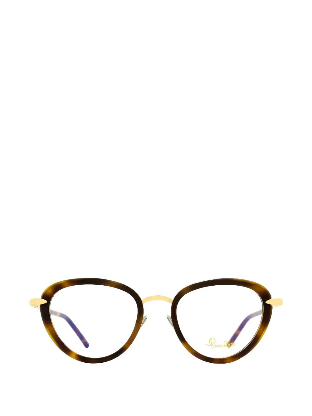 Pomellato Eyewear Griffe Oval-frame Glasses In Brown