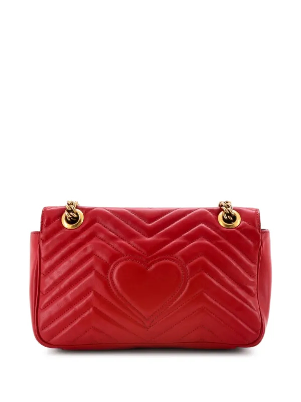 Gucci Pre-Owned GGマーモント フラップ マテラッセレザー ミディアム 