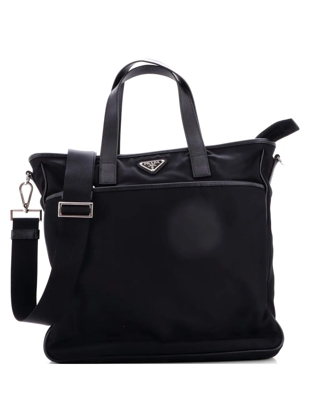 Prada Pre-Owned Convertible Pocket Zip Tessuto Large tote bag - Nero